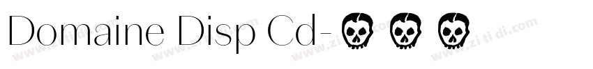 Domaine Disp Cd字体转换